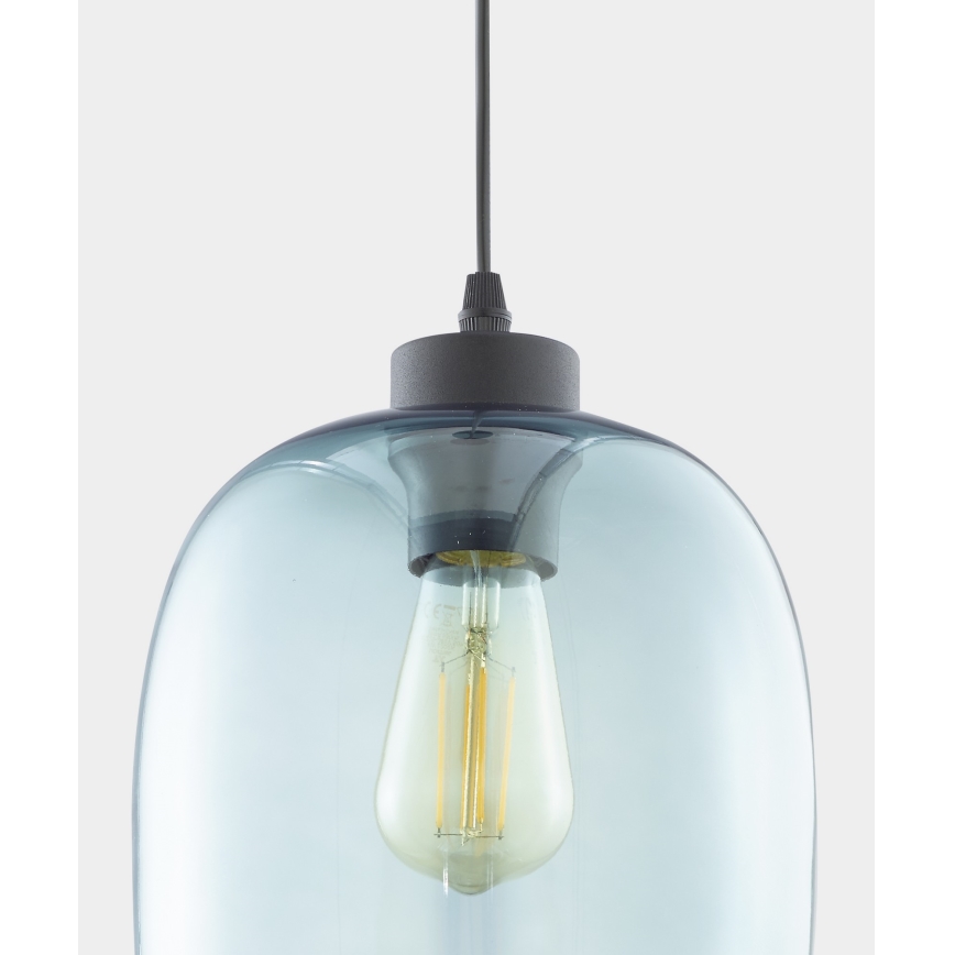 Φωτιστικό οροφής με καλώδιο ELIO 1xE27/15W/230V μπλε