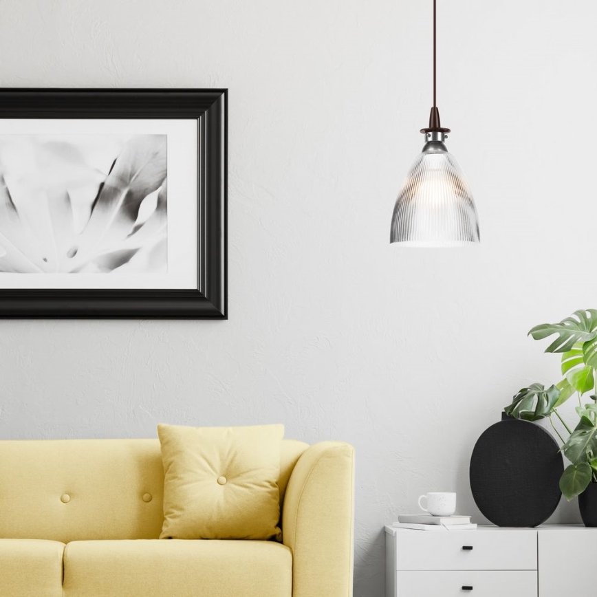 Φωτιστικό LED με καλώδιο JODI 1xE27/60W/230V μπρονζέ