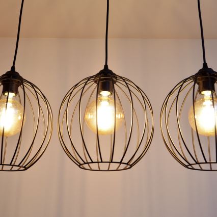 Φωτιστικό LED με καλώδιο MERCURE 3xE27/15W/230V