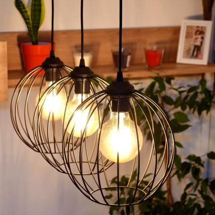 Φωτιστικό LED με καλώδιο MERCURE 3xE27/15W/230V