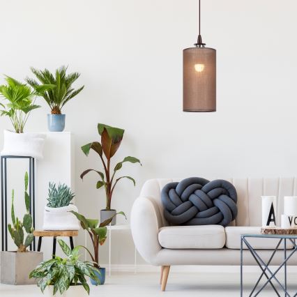 Φωτιστικό LED με καλώδιο NOEL MINI 1xE27/60W/230V καφέ