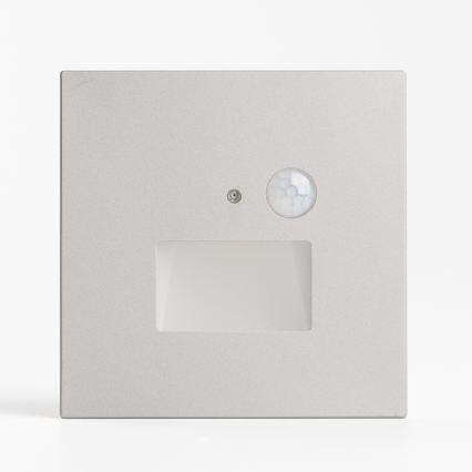 LED φωτιστικό σκάλας με αισθητήρα κίνησης και σούρουπου LED/1,5W/230V 3000/4000/6000K γκρι