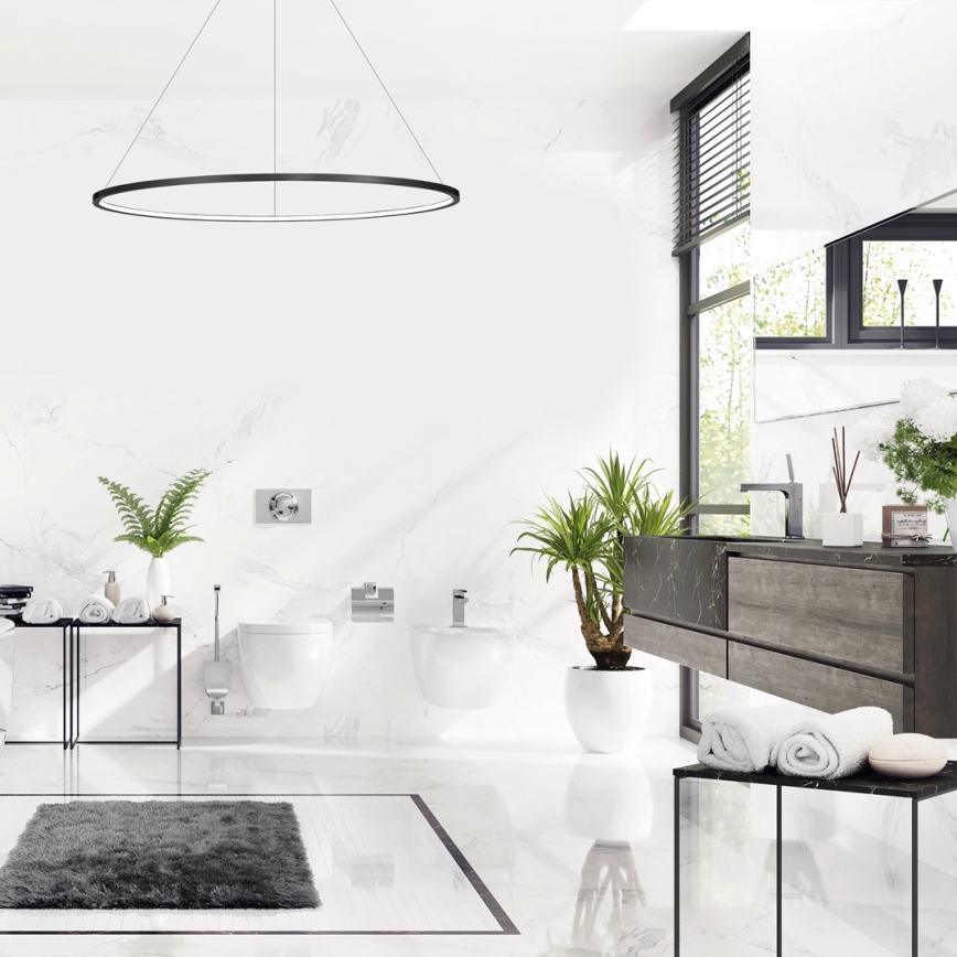 Φωτιστικό LED με καλώδιο SATURNO LED/65W/230V διάμ. 120 εκ. IP44 ανθρακί