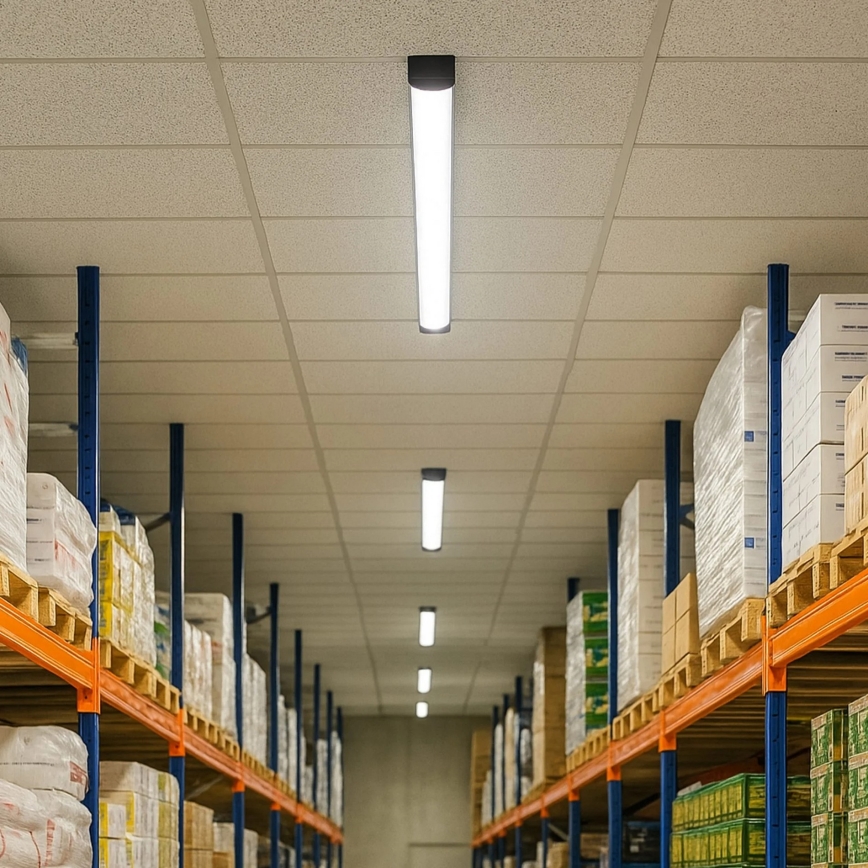 Φωτιστικό LED τύπου φθορισμού 50W/230V 4000K 150 cm μαύρο