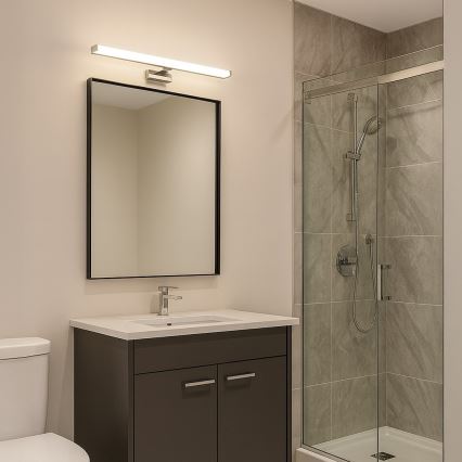 Φωτιστικό LED για καθρέφτη μπάνιου MIRORE LED/10W/230V 60 cm IP44 γυαλιστερό χρώμιο