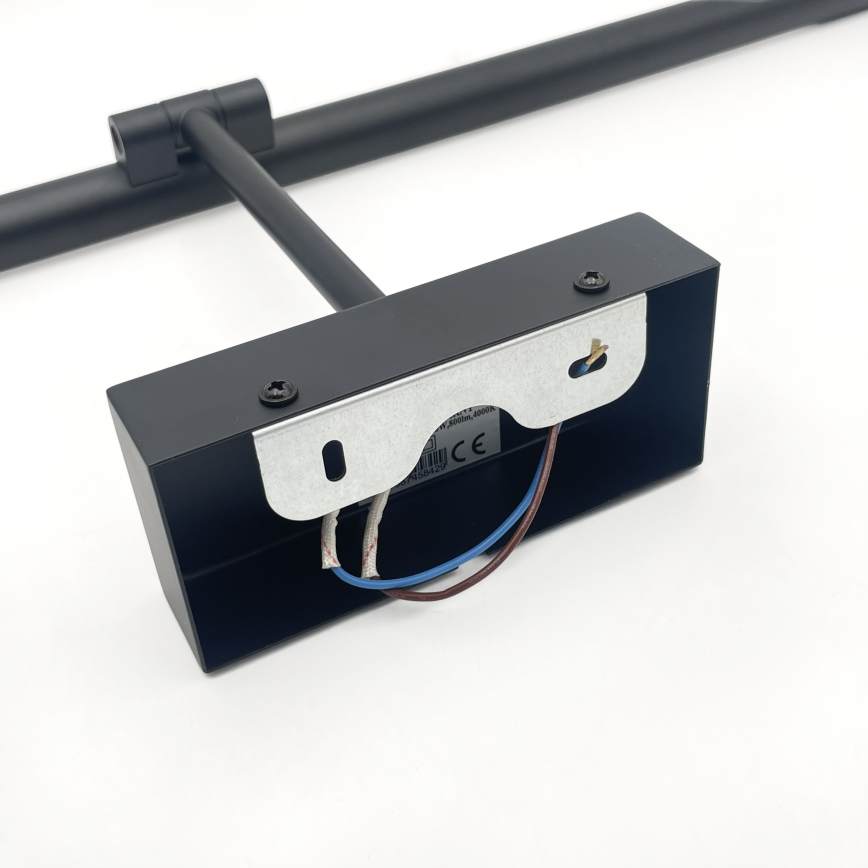 Φωτιστικό LED για καθρέφτη μπάνιου MIRROR, 8W, 230V, 4000K, IP44, 60 cm, μαύρο