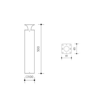 Φωτιστικό LED εξωτερικού χώρου ORNELA LED/6W/230V 3000K IP54 ανθρακί