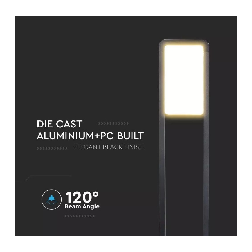 Φωτιστικό LED εξωτερικού χώρου SAMSUNG CHIP LED/10W/230V 3000K IP65 μαύρο