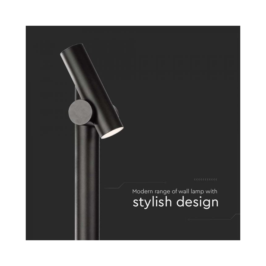 Φωτιστικό LED εύκαμπτο εξωτερικού χώρου LED/4W/230V 3000K IP44 100 cm μαύρο