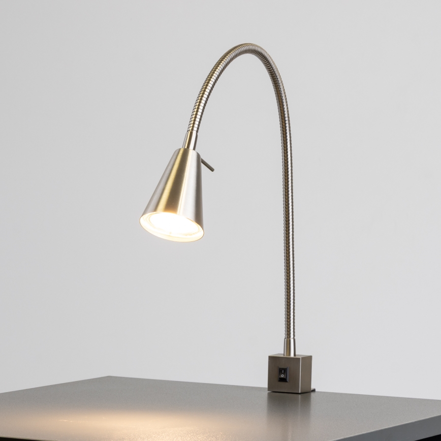 Φωτιστικό LED με κλιπ 1xGU10/4,7W/230V ματ χρώμιο