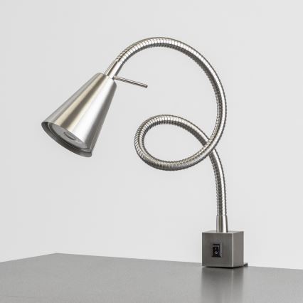 Φωτιστικό LED με κλιπ 1xGU10/4,7W/230V ματ χρώμιο