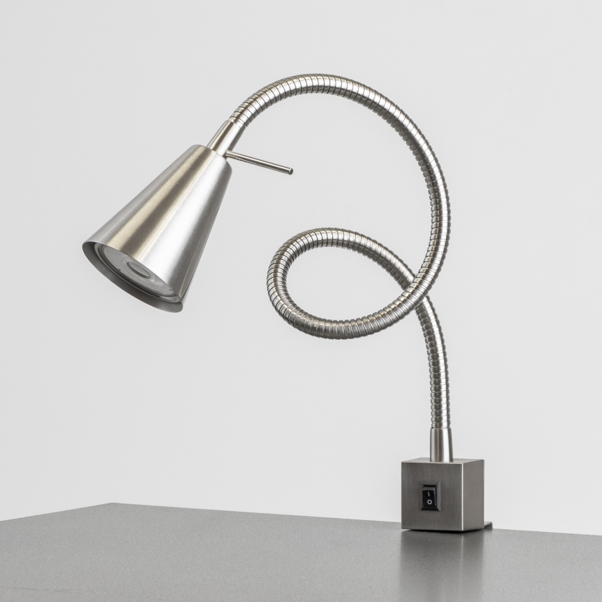 Φωτιστικό LED με κλιπ 1xGU10/4,7W/230V ματ χρώμιο