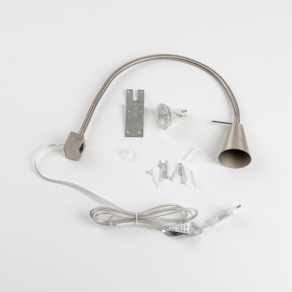 Φωτιστικό LED με κλιπ 1xGU10/4,7W/230V ματ χρώμιο