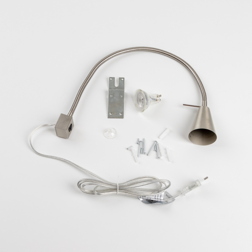 Φωτιστικό LED με κλιπ 1xGU10/4,7W/230V ματ χρώμιο