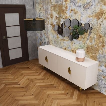 Φωτιστικό οροφής με καλώδιο LOFT SHADE 1xE27/60W/230V διάμ. 40 εκ. μαύρο/χρυσό