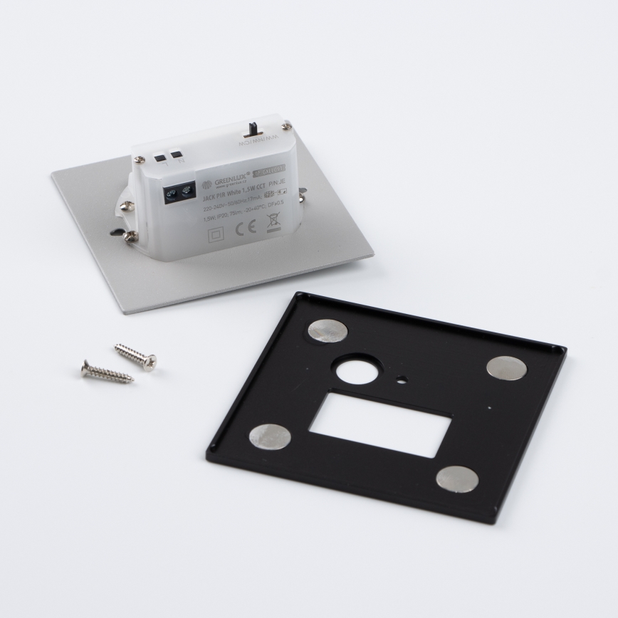 LED φωτιστικό σκάλας με αισθητήρα κίνησης και λυκόφωτος LED/1,5W/230V 3000/4000/6500K μαύρο