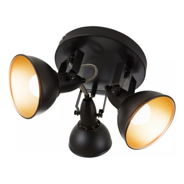 Φωτιστικό σποτ 3xE14/40W/230V μαύρο