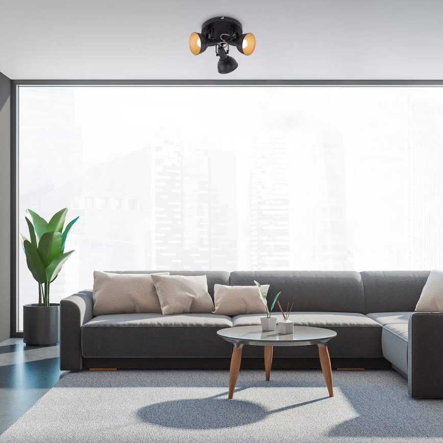 Φωτιστικό σποτ 3xE14/40W/230V μαύρο