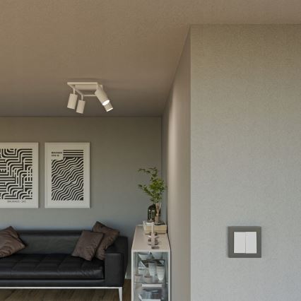 Φωτιστικό σποτ 4xGU10/30W/230V λευκό