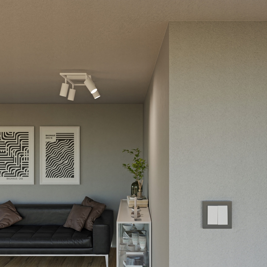 Φωτιστικό σποτ 4xGU10/30W/230V λευκό