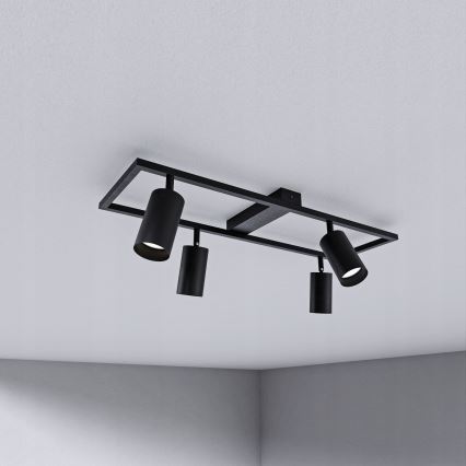 Φωτιστικό σποτ 4xGU10/30W/230V μαύρο