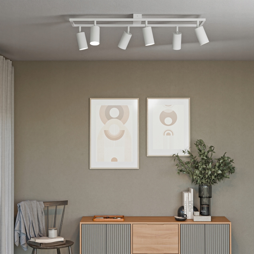 Φωτιστικό σποτ 6x GU10/30W/230V λευκό