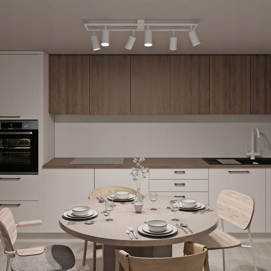 Φωτιστικό σποτ 6x GU10/30W/230V λευκό