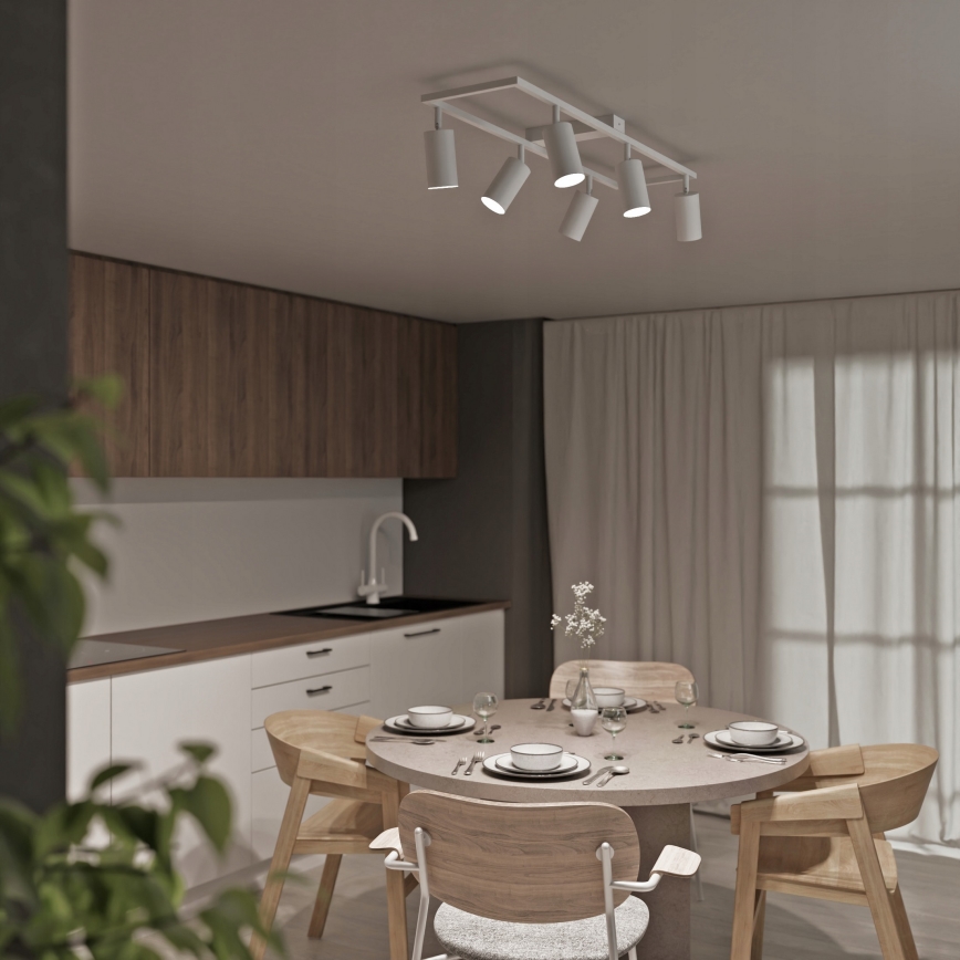 Φωτιστικό σποτ 6x GU10/30W/230V λευκό