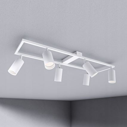 Φωτιστικό σποτ 6x GU10/30W/230V λευκό