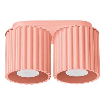 Φωτιστικό σποτ AURA 2xGU10/10W/230V ροζ
