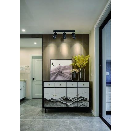 Φωτιστικό σποτ BAMBOO 3xGU10/10W/230V μαύρο