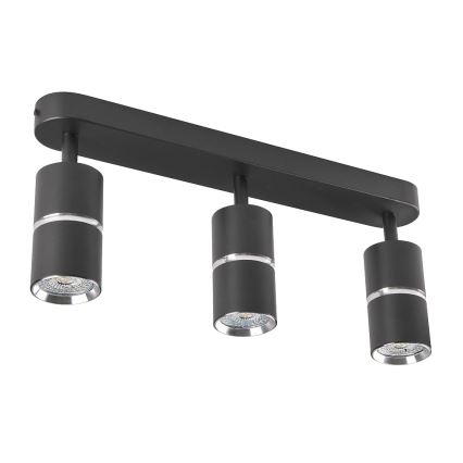 Φωτιστικό σποτ BAMBOO 3xGU10/10W/230V μαύρο