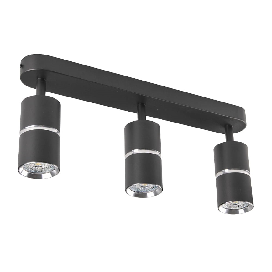 Φωτιστικό σποτ BAMBOO 3xGU10/10W/230V μαύρο