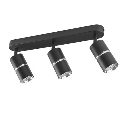 Φωτιστικό σποτ BAMBOO 3xGU10/10W/230V μαύρο