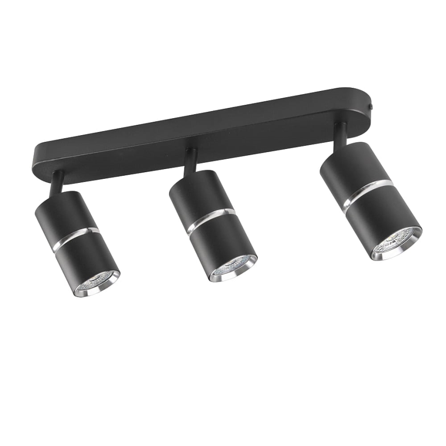Φωτιστικό σποτ BAMBOO 3xGU10/10W/230V μαύρο