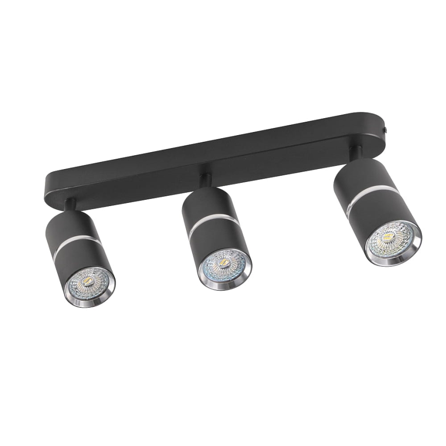 Φωτιστικό σποτ BAMBOO 3xGU10/10W/230V μαύρο