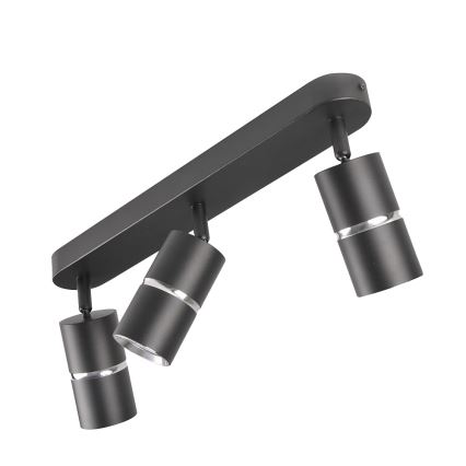 Φωτιστικό σποτ BAMBOO 3xGU10/10W/230V μαύρο