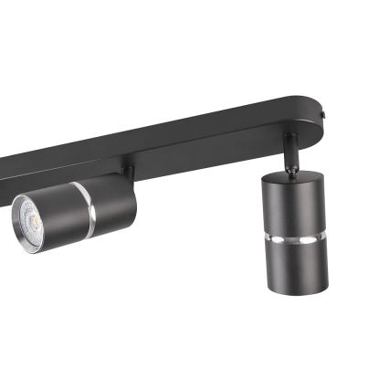 Φωτιστικό σποτ BAMBOO 3xGU10/10W/230V μαύρο