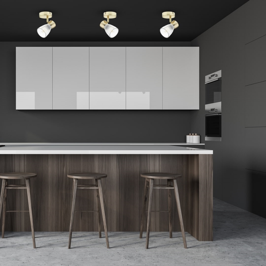 Φωτιστικό σποτ BEST 1xE14/40W/230V χρυσαφί