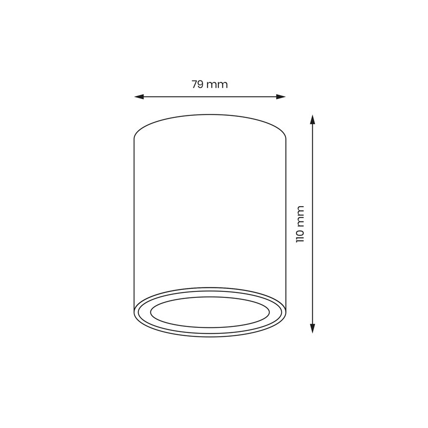 Φωτιστικό σποτ BIMA 1xGU10/25W/230V στρογγυλό λευκό