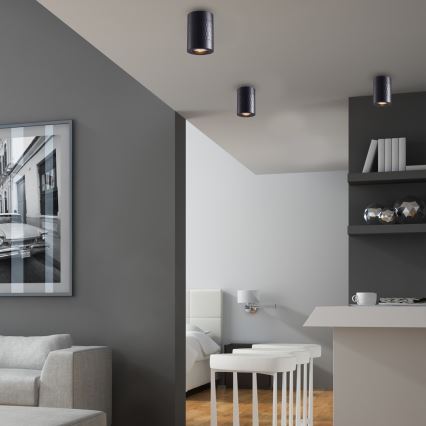 Φωτιστικό σποτ BIMA 1xGU10/25W/230V στρογγυλό μαύρο