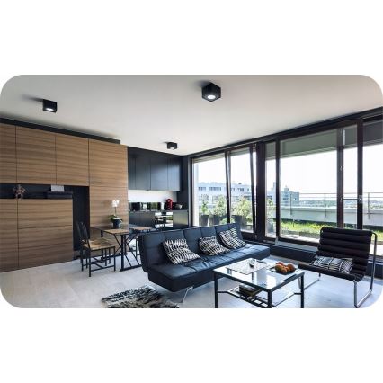 Φωτιστικό σποτ CHLOE AR111 1xGU10/50W/230V γωνιακό μαύρο