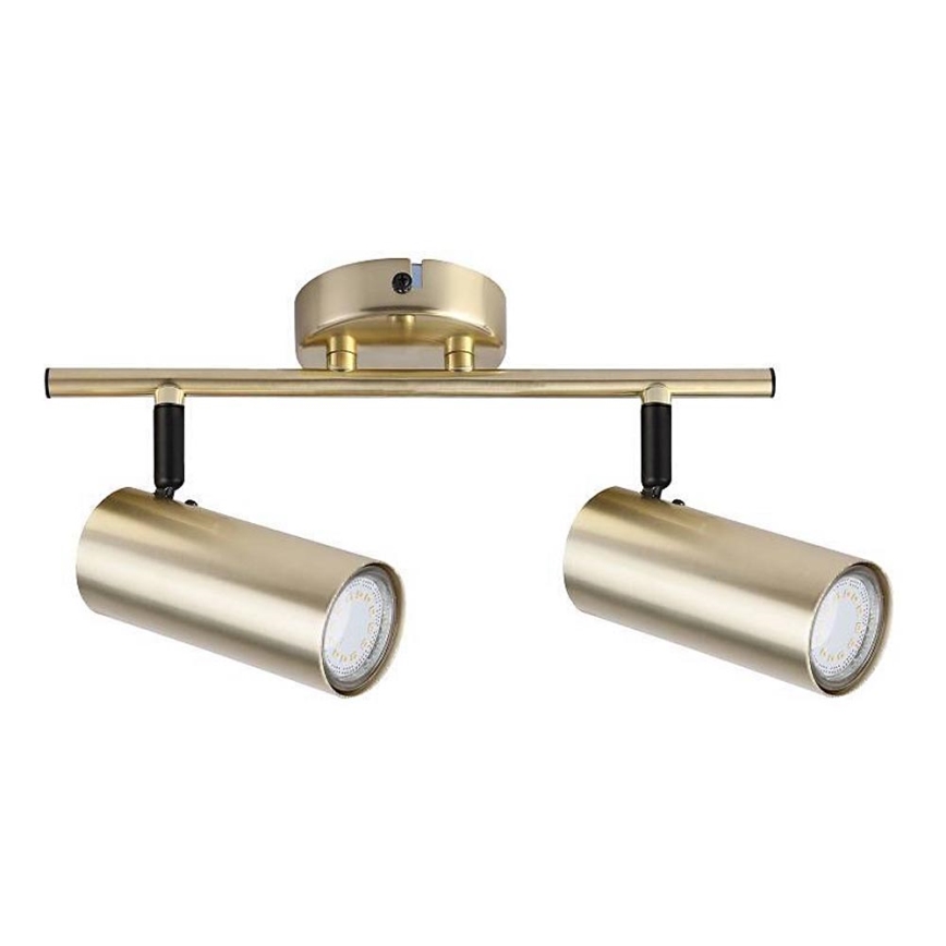 Φωτιστικό σποτ COLLY 2xGU10/15W/230V χρυσαφί