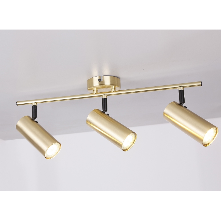 Φωτιστικό σποτ COLLY 3xGU10/15W/230V χρυσαφί