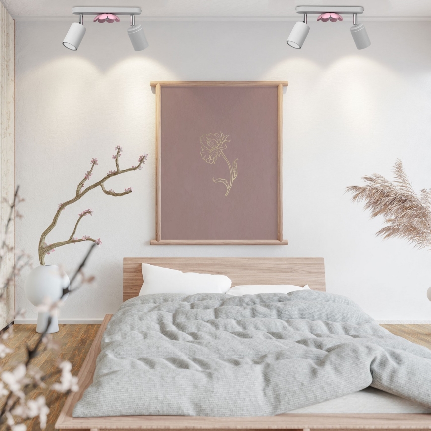 Φωτιστικό σποτ ΛΟΥΛΟΥΔΙΑ 2xGU10/8W/230V λευκό