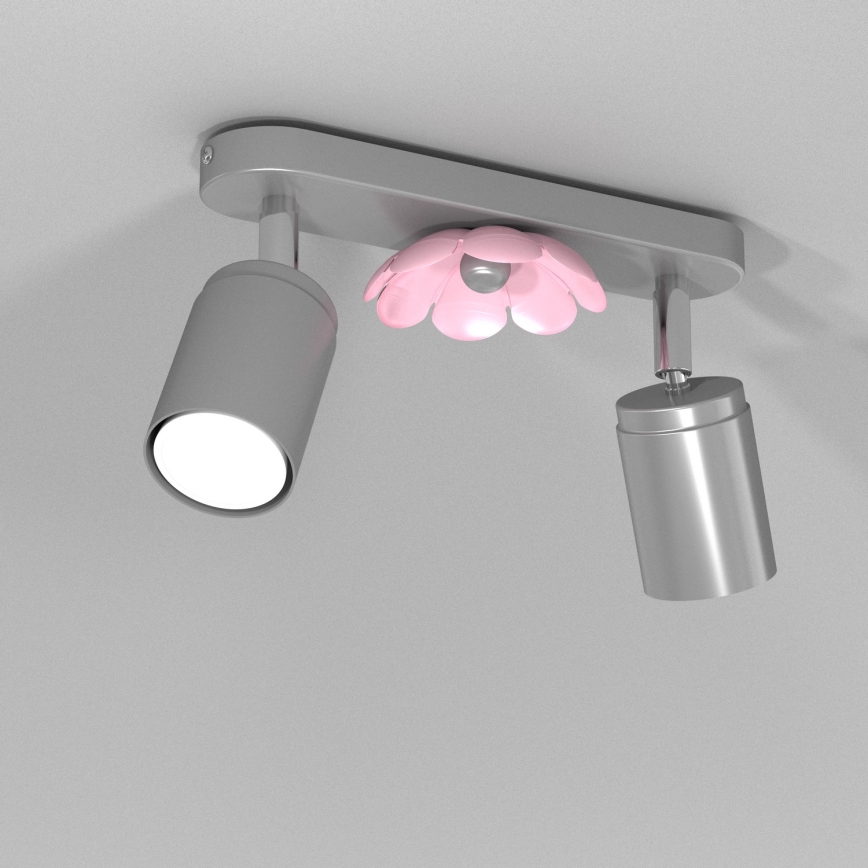 Φωτιστικό σποτ ΛΟΥΛΟΥΔΙΑ 2xGU10/8W/230V ματ χρώμιο