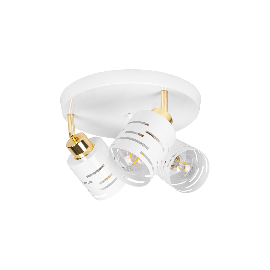 Φωτιστικό σποτ ELEN 3xE27/35W/230V λευκό/χρυσό
