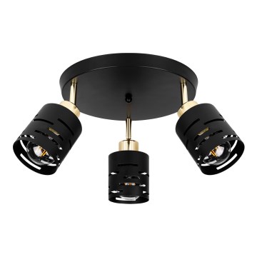 Φωτιστικό σποτ ELEN 3xE27/35W/230V μαύρο/χρυσό