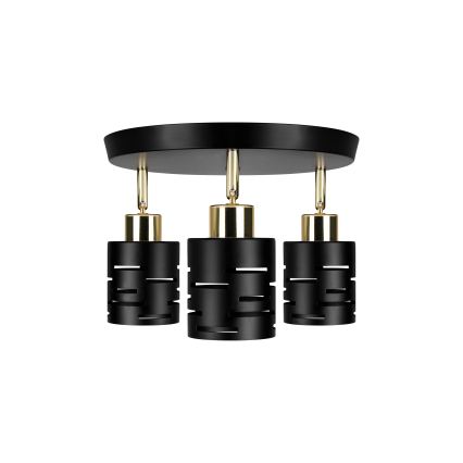Φωτιστικό σποτ ELEN 3xE27/35W/230V μαύρο/χρυσό