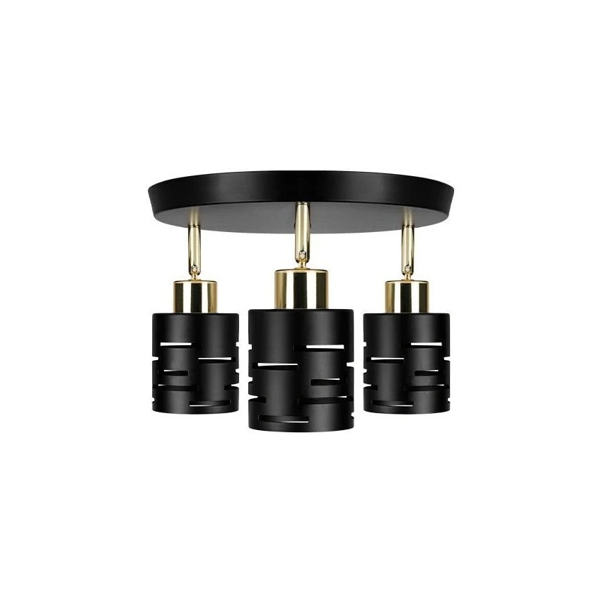 Φωτιστικό σποτ ELEN 3xE27/35W/230V μαύρο/χρυσό